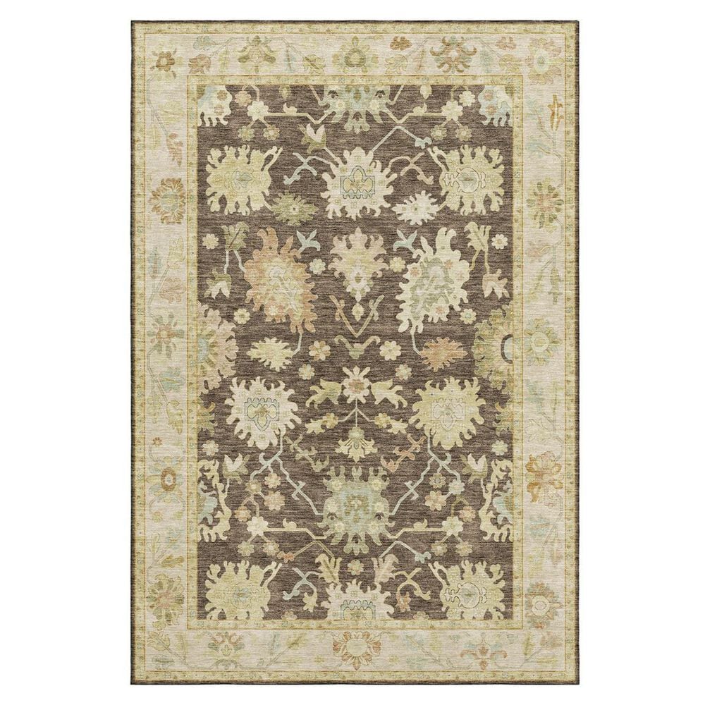 Dalyn Rug Company Hatay HY2 5" x 7"6" Chocolate Area Rug, , large