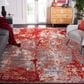 Safavieh Aston 9" x 12" Red and Grey Area Rug, , large