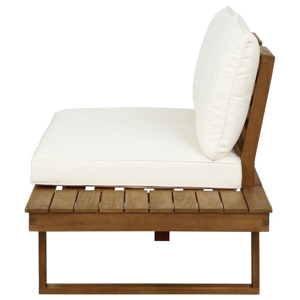 Linon Home Decor Skypark Outdoor Right Side Loveseat in Beige, , large
