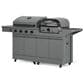 Tytus 4-Burner Gas grill w/ Pizza Oven in Gunmetal Gray, , large