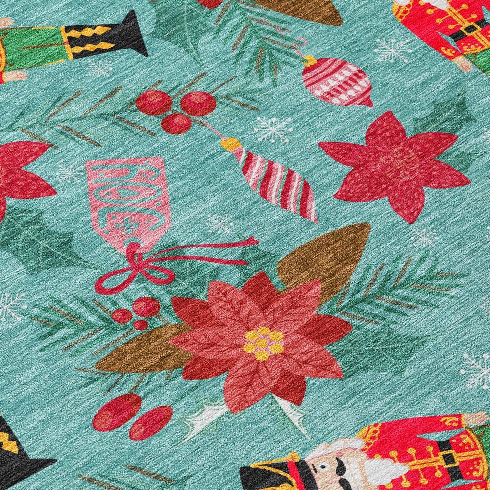 Dalyn Rug Company Wonderland WN30 3&#39; x 5&#39; Teal Indoor/Outdoor Area Rug, , large