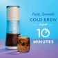 Mr. Coffee 13 Oz Express Cold Brew Coffee Maker in Oat Milk, , large