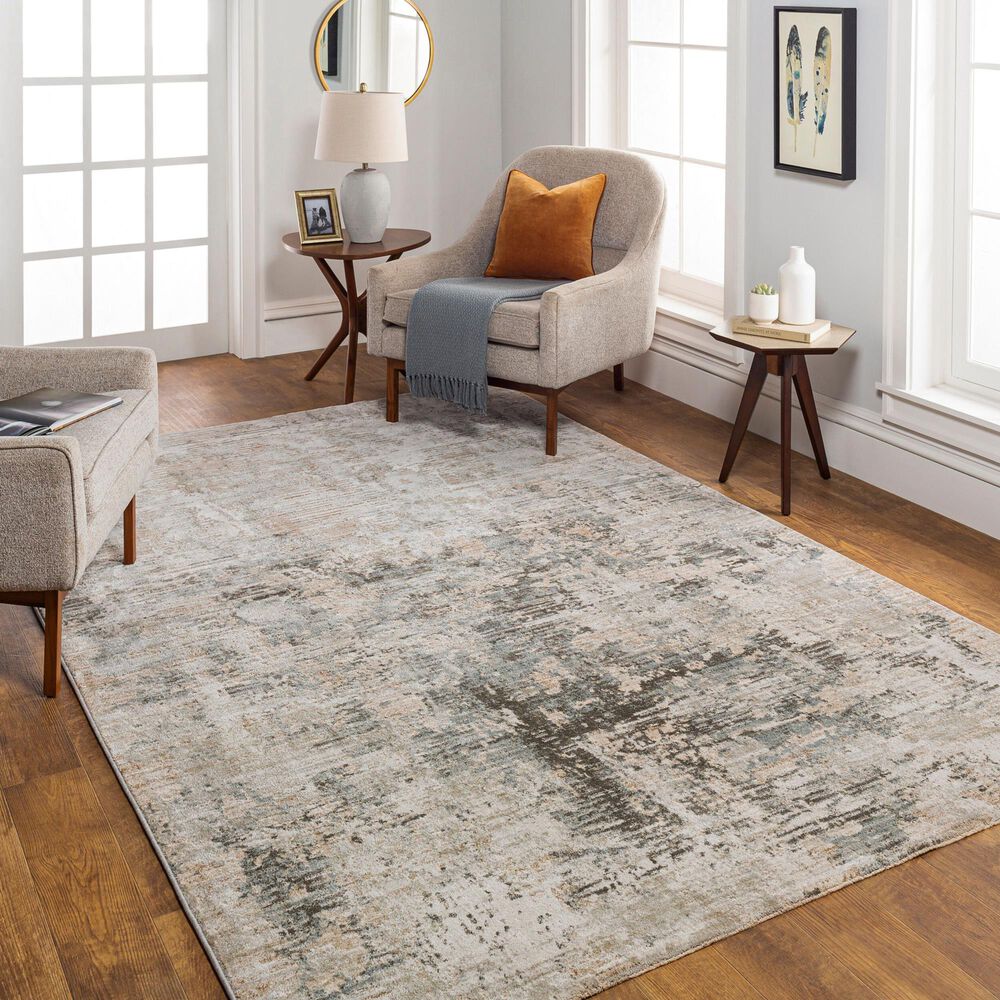 Surya Brunswick 10&#39; x 13&#39;11&quot; Dusty Sage, Charcoal, Olive, Taupe, White, Teal, Light Beige and Gray Area Rug, , large