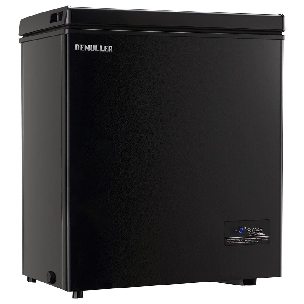 HOMLUX 4 Cu. Ft. Deep Chest Freezer with Removable Basket in Black, , large