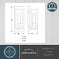 Vaxcel Grantley 1-Light Outdoor Wall Sconce in Matte Black, , large