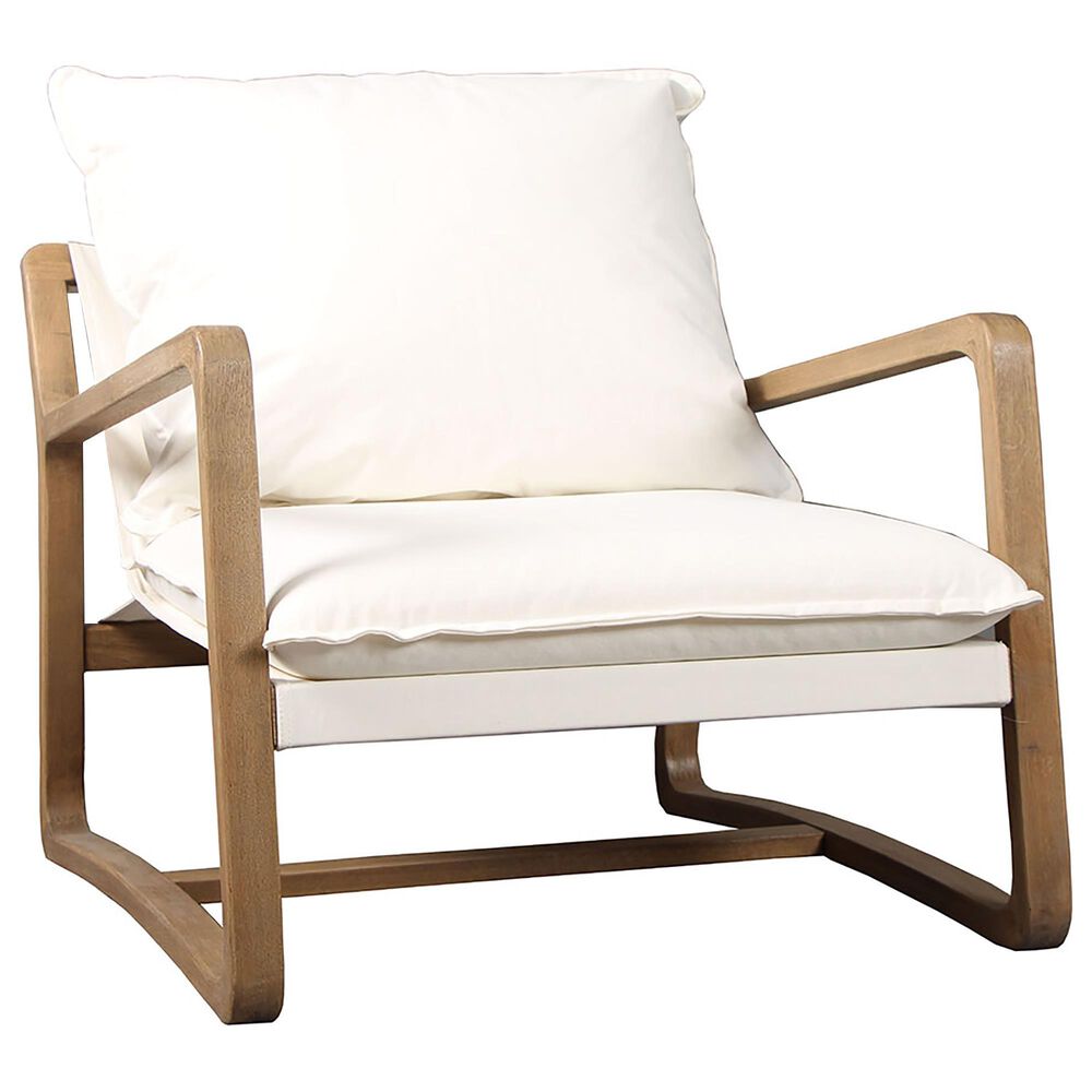 Blue Sun Designs Gabe Occasional Chair in Stone Wash White, , large