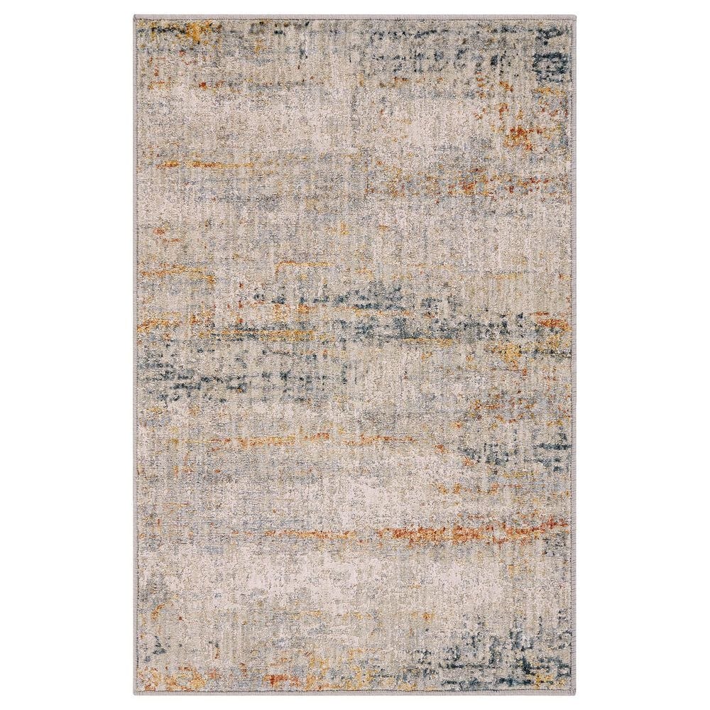 Surya Laila 2"7" x 4" Teal, Sage, Orange, Saffron, Gray and Cream Area Rug, , large