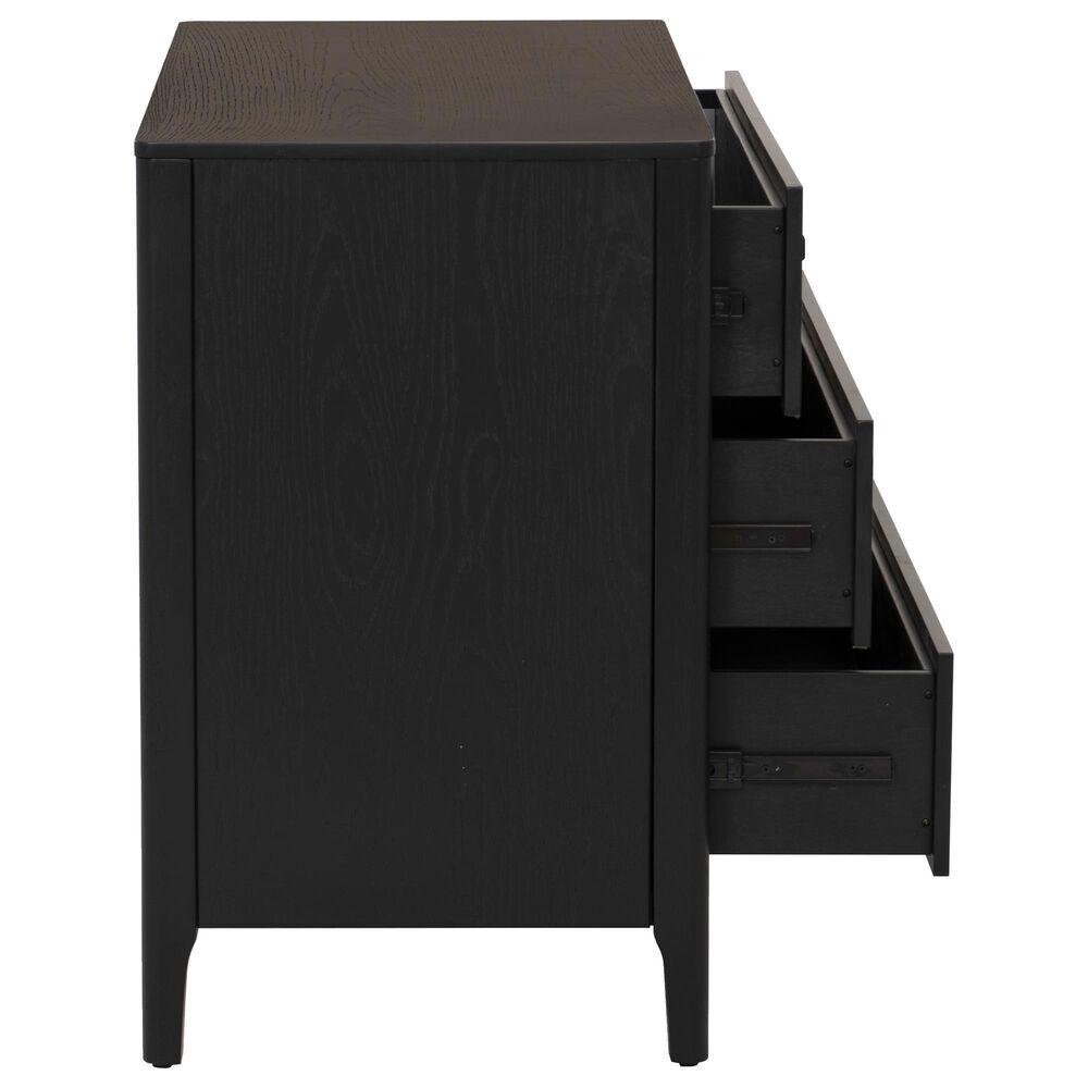 Linon Home Decor Wilcox 3-Drawer Dresser in Black, , large