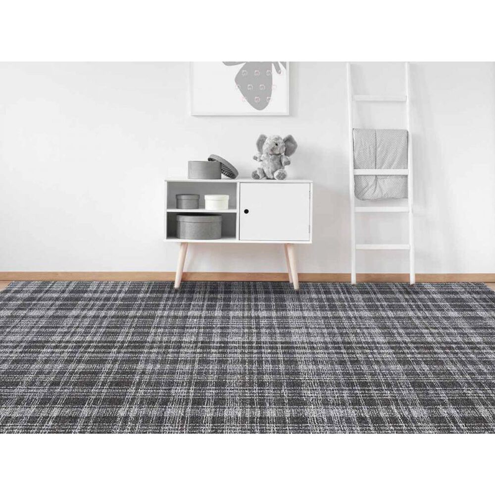 Amer Rugs Laurel 7&#39;6&quot; x 9&#39;6&quot; Charcoal Area Rug, , large