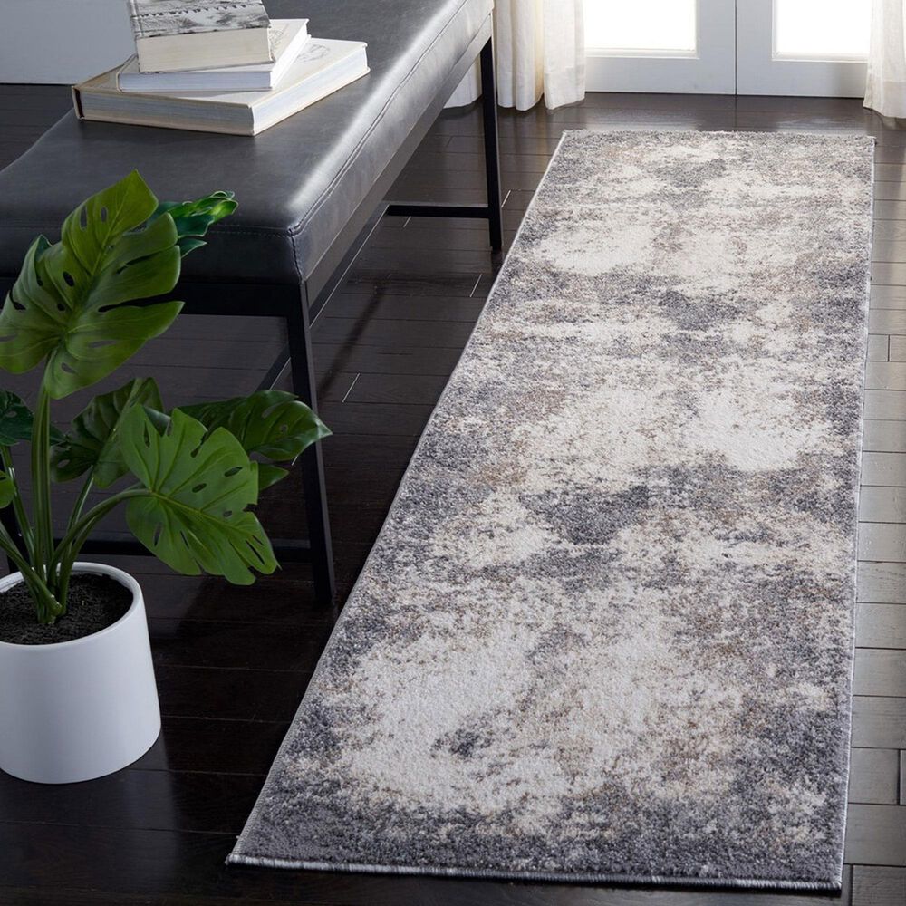 Safavieh Aston 2&#39; x 10&#39; Grey and Ivory Runner, , large