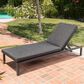 Noble House Navan Patio Chaise Lounge in Dark Gray, , large