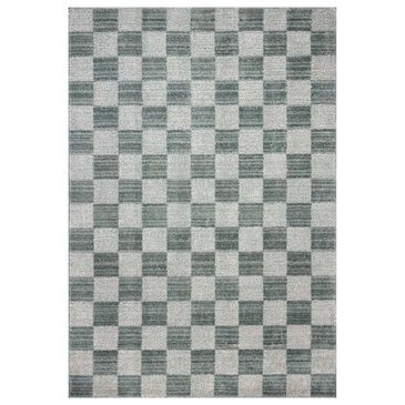 Chris Loves Julia x Loloi Calvin Blue and Ivory 5"3" x 7"6" Area Rug, , large