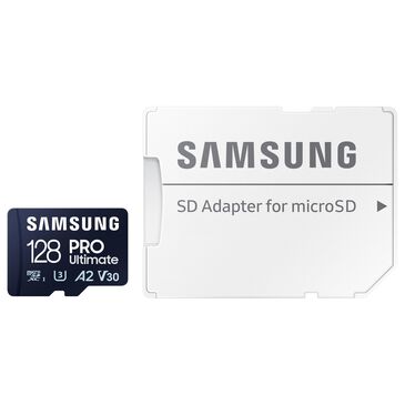 Samsung 128GB Pro Ultimate MicroSD Memory Card in Blue, , large