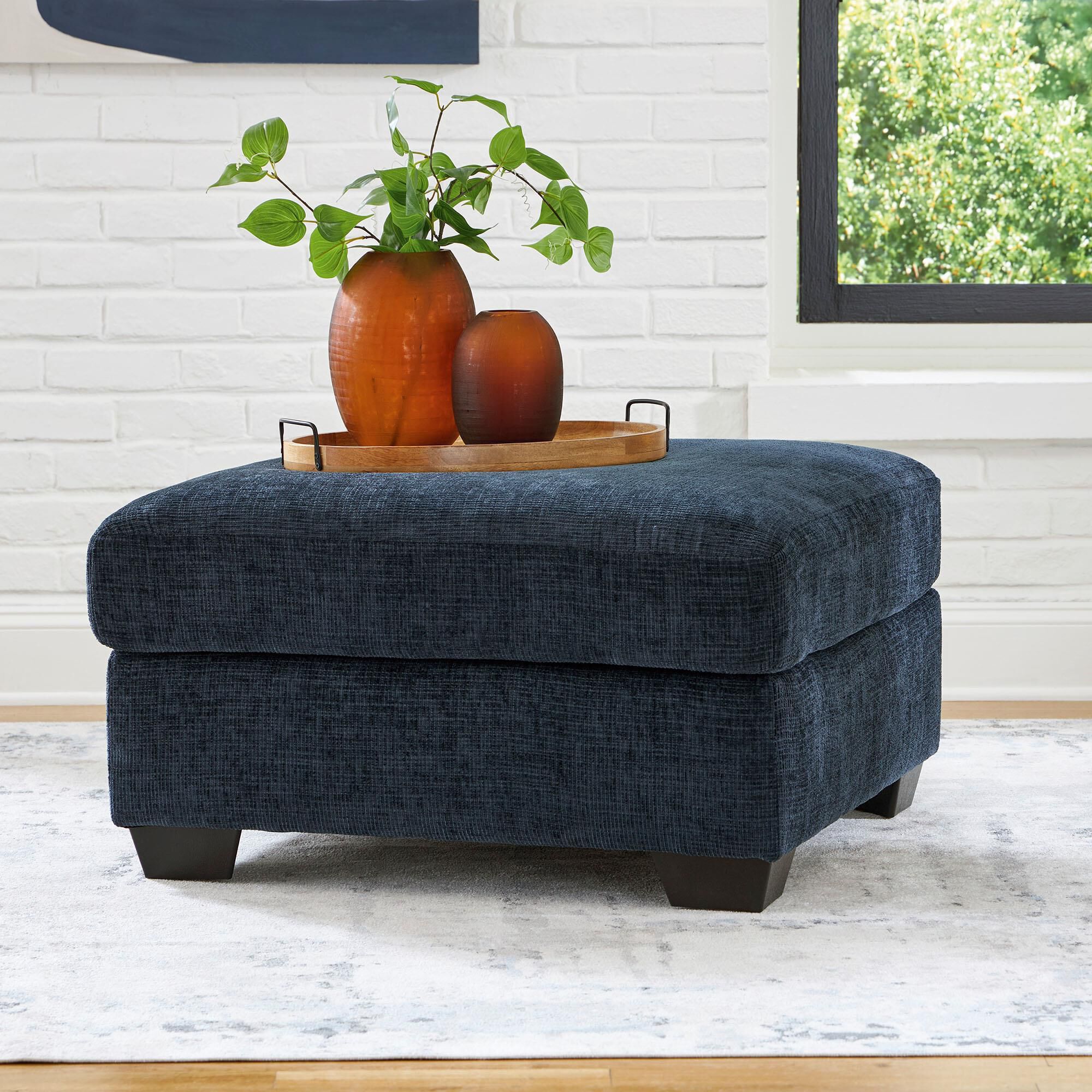 Ashley Aviemore Oversized Accent Ottoman in Ink