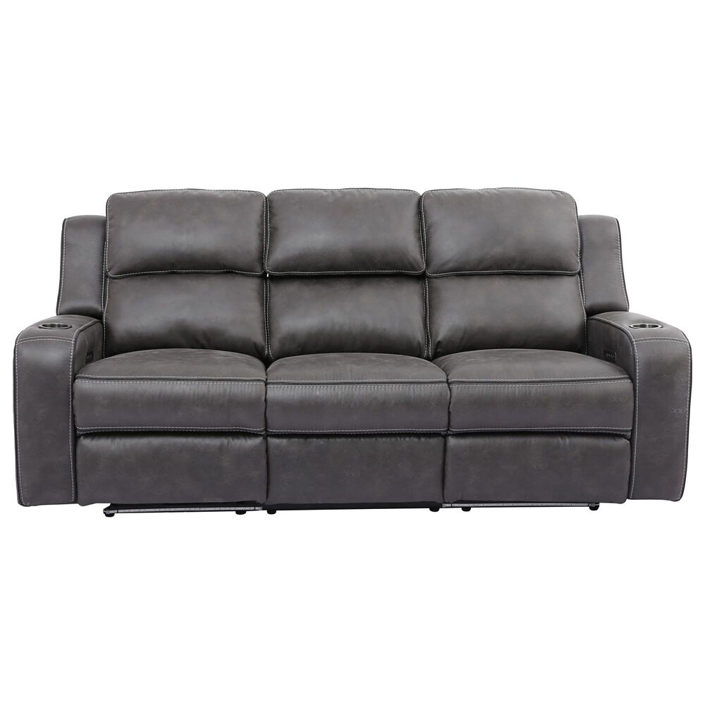 Oxford Furniture 2-Piece Power Reclining Living Room Set in in Cowboy Granite, , large