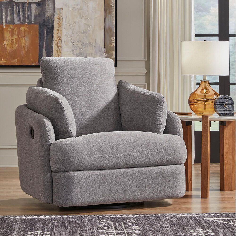 Ashley Modmax Swivel Glider Recliner in Granite, , large