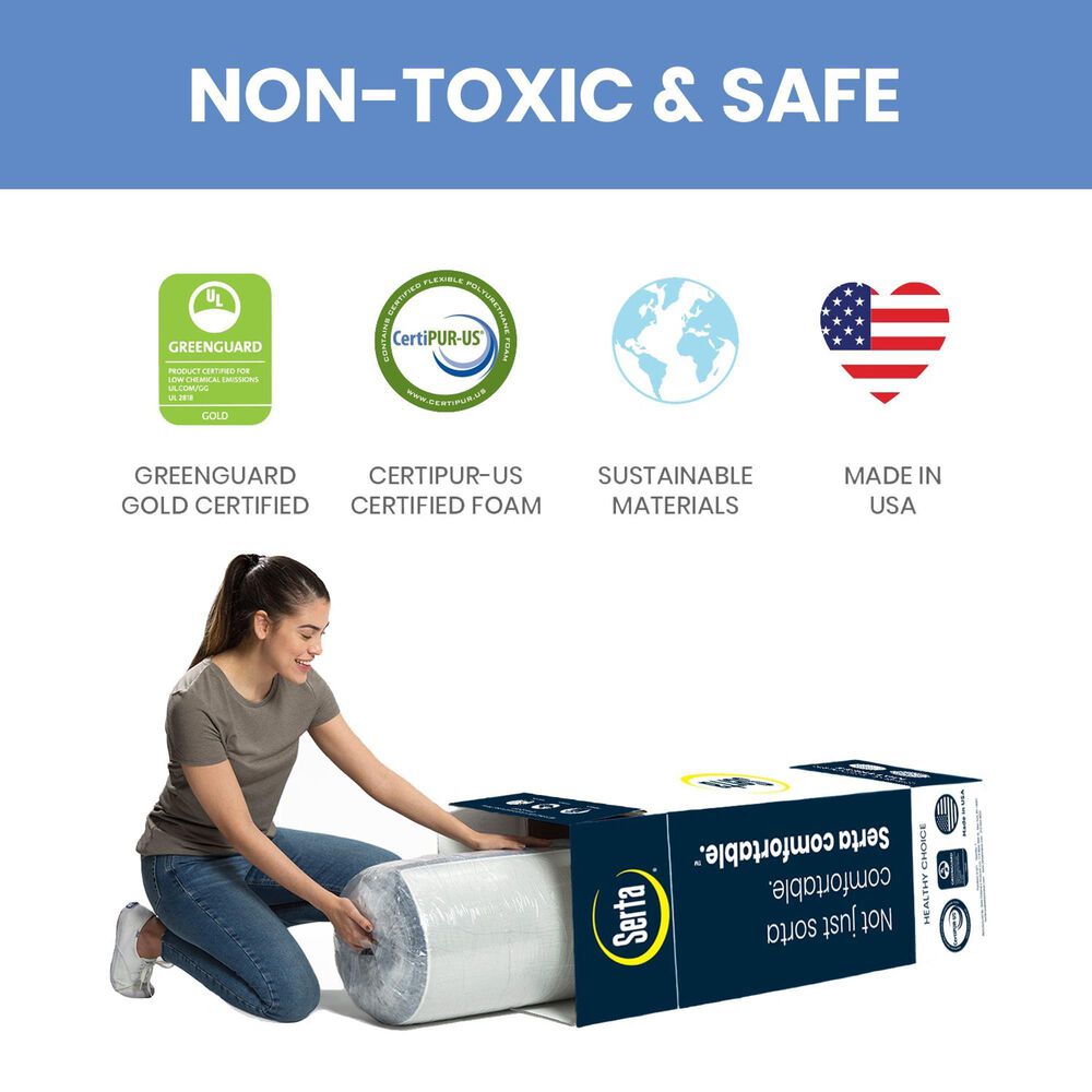 Delta Serta Angel Whispers Dual Sided Baby Crib Mattress and Toddler Mattress in a Box, , large