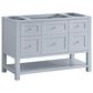 James Martin Vanities Breckenridge 48" Single Bathroom Vanity in Serenity Blue with 3 cm Eternal Jasmine Pearl Silestone Top, Rectangular Sink and FreePower Wireless Charger, , large
