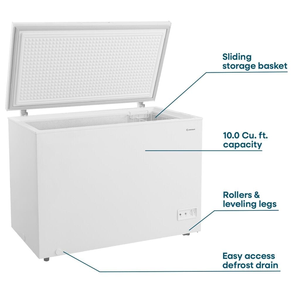 Element 10 Cu. Ft. Chest Freezer in White, , large