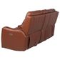 Crystal City Natalia Leather Power Console Loveseat with Headrest in Coach, , large