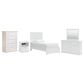 Ashley Bostwick Shoals 5-Piece Twin Panel Bedroom Set in White, , large