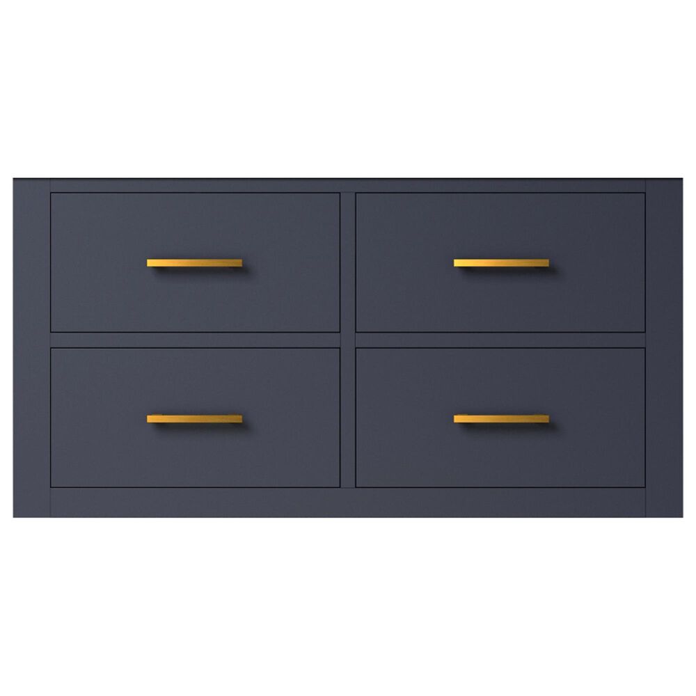 Lexora Home Castor 36&quot; Single Bathroom Vanity in Blue with 2 cm White Cultured Marble Top and Rectangular Sink, , large