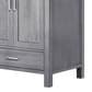 Lexora Home Jacques 60" Double Bathroom Vanity in Distressed Grey with 2 cm White Cultured Marble Top and Rectangular Sinks, , large