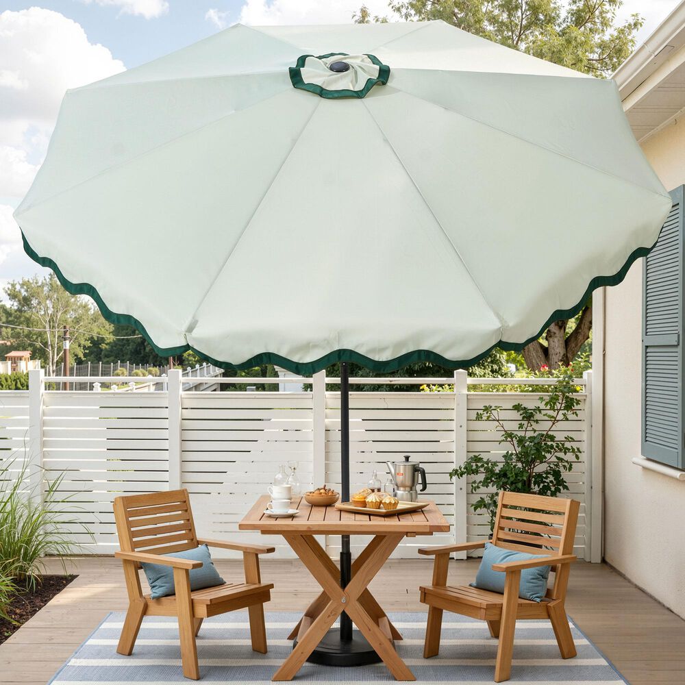 HOMLUX 10' Patio Umbrella in Green, , large