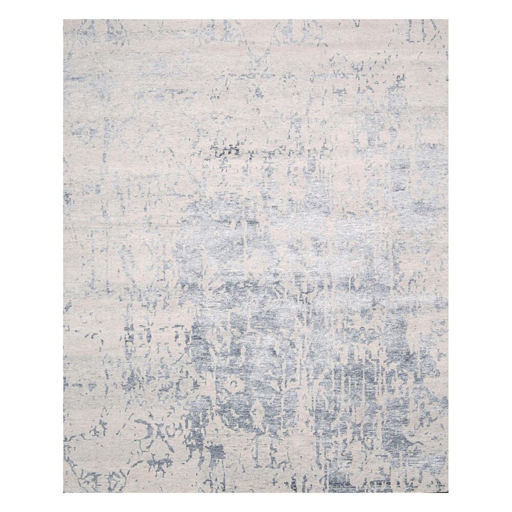 Nourison Silk Shadows SHA10 3'9" x 5'9" Sterling Area Rug, , large