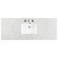 James Martin Vanities Brittany 60" Single Bathroom Vanity in Saddle Brown with 3 cm Eternal Jasmine Pearl Quartz Top and Rectangular Sink, , large