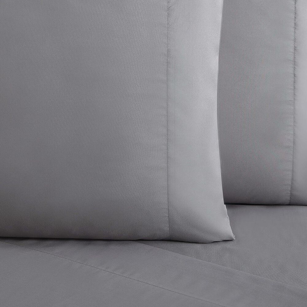 Pem America Truly Soft Everyday 3-Piece Twin Sheet Set in Grey, , large