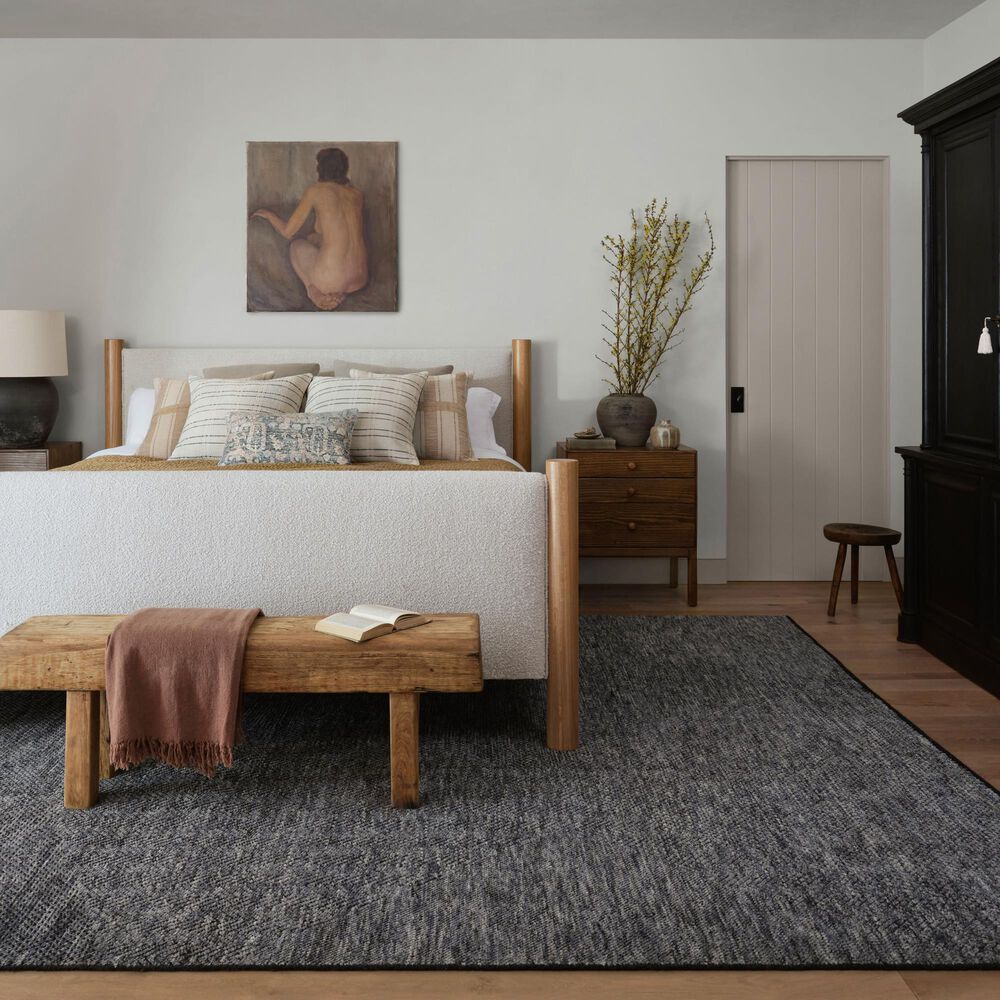 Amber Lewis x Loloi Collins 10&#39; x 14&#39; Charcoal and Denim Area Rug, , large