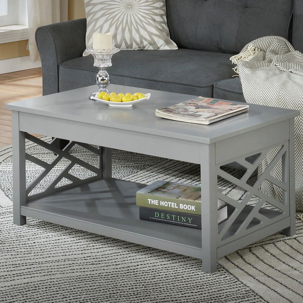 Bolton Furniture Coventry 36" Coffee Table in Gray, , large