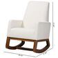 Baxton Studio Yashiya Rocking Chair in Off-White, , large