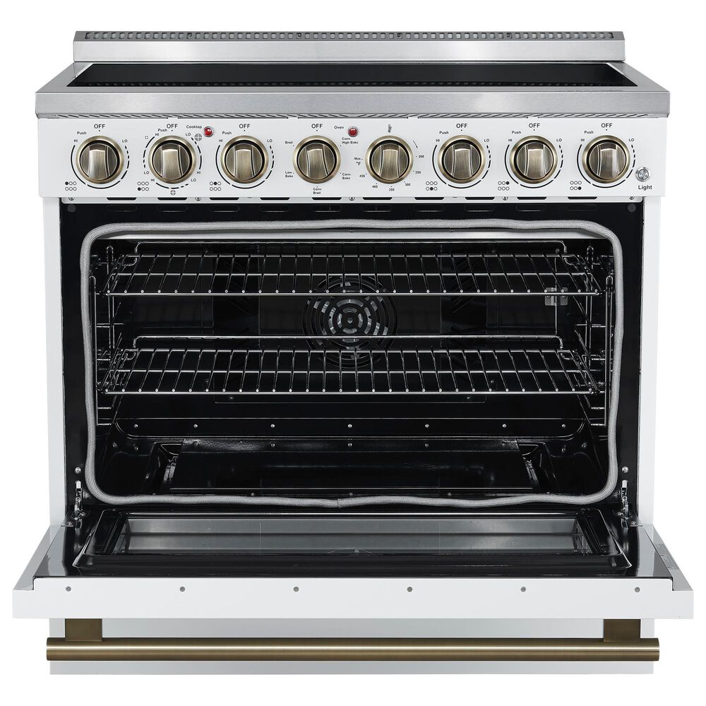 Forno Paolo 36" Freestanding Electric Range in White, , large