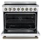 Forno Paolo 36" Freestanding Electric Range in White, , large