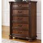Ashley Lavinton 5-Drawer Chest in Cherry Brown, , large