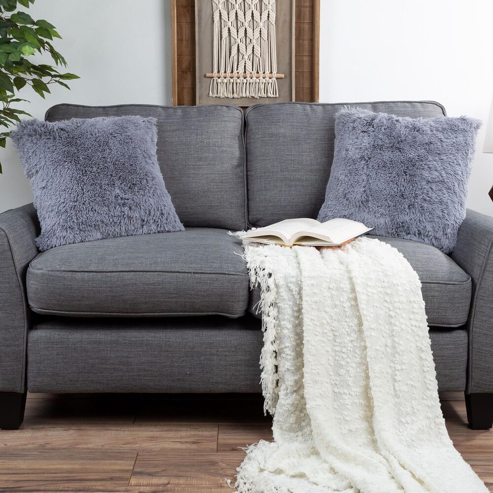 Timberlake 18&quot; Square Throw Pillow in Gray &#40;Set of 2&#41;, , large