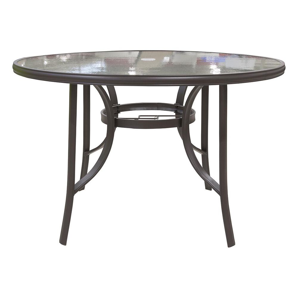 Loni Birch 45" Round Table in Gray - Table Only, , large