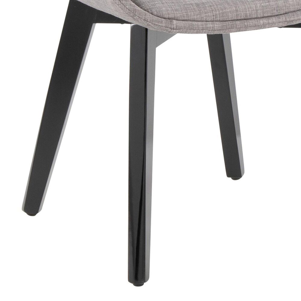 LumiSource Cosmo Accent Chair with Fabric Cushion in Grey, , large