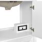 37B Lucerne 30" Single Bathroom Vanity in Bright White with Marble Top and Backsplash, , large