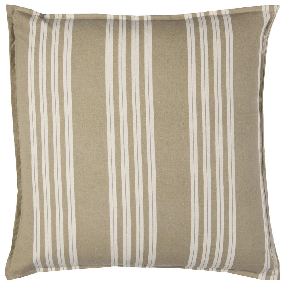 Rizzy Home 18" x 18" Pillow Cover in Brown with Stripes, , large
