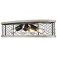 Golden Lighting Bailey 24" Flush Mount in Matte Black, , large