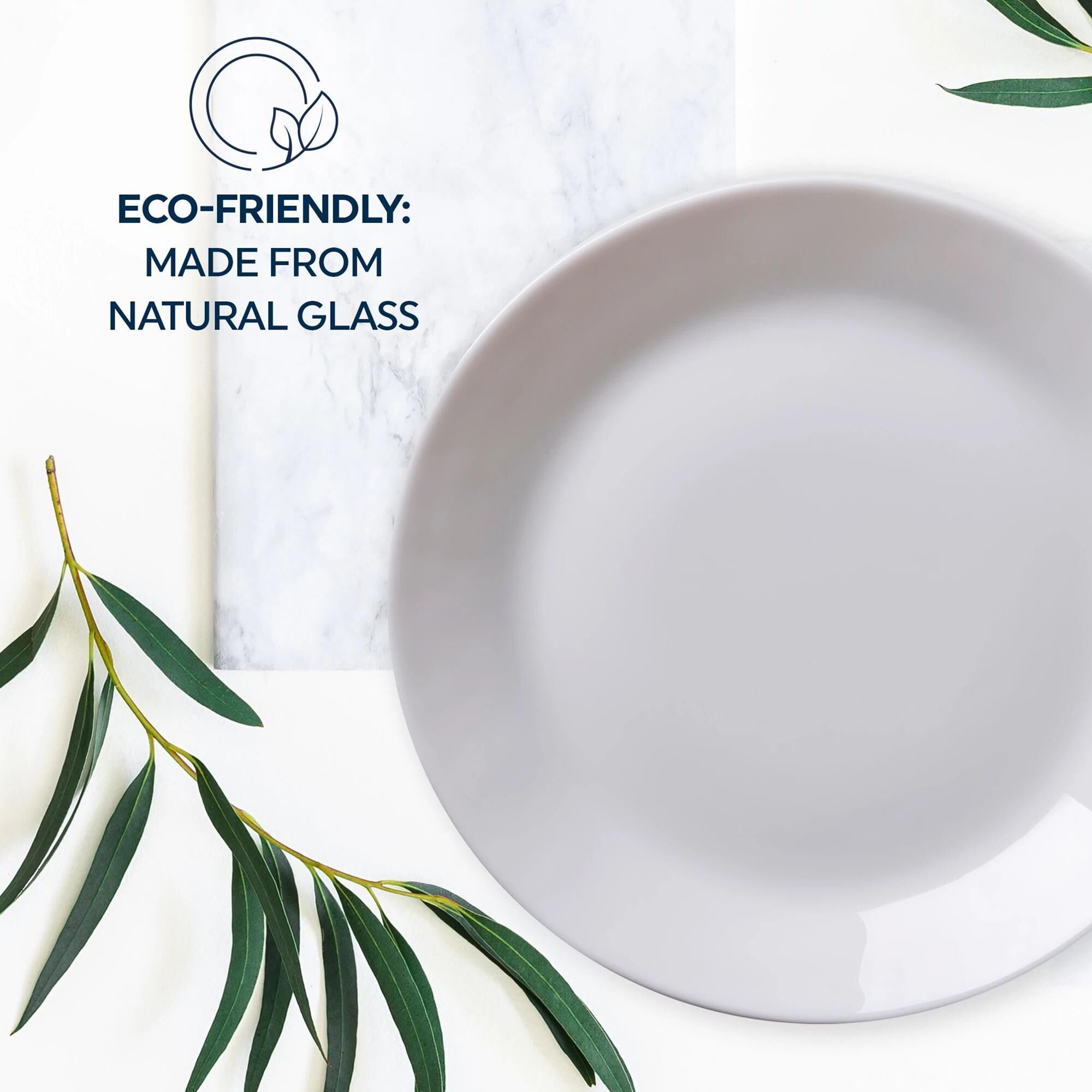White glass plates online