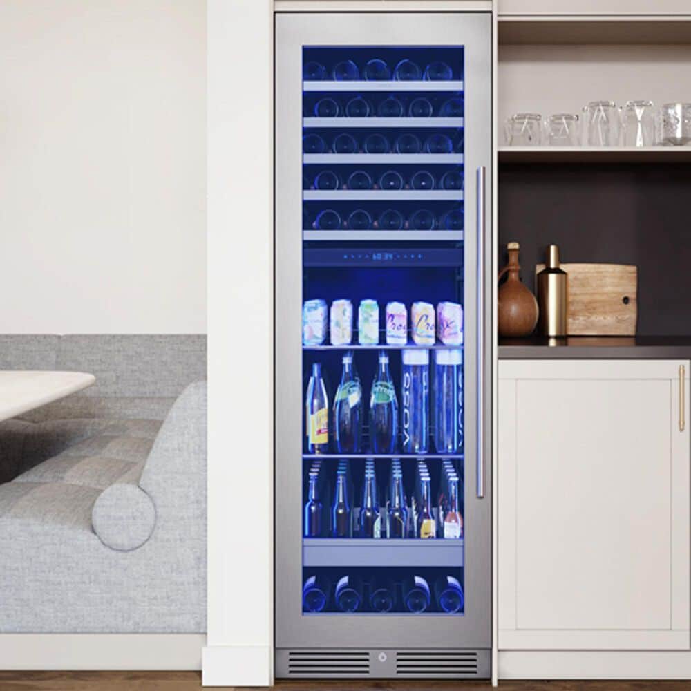 Zephyr 14.5 Cu. Ft. Dual Zone Wine and Beverage Cooler in Stainless Steel, , large