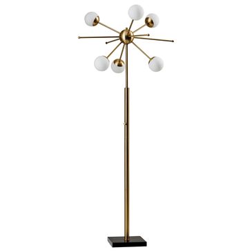 37B Doppler LED Floor Lamp in Antique Brass, , large