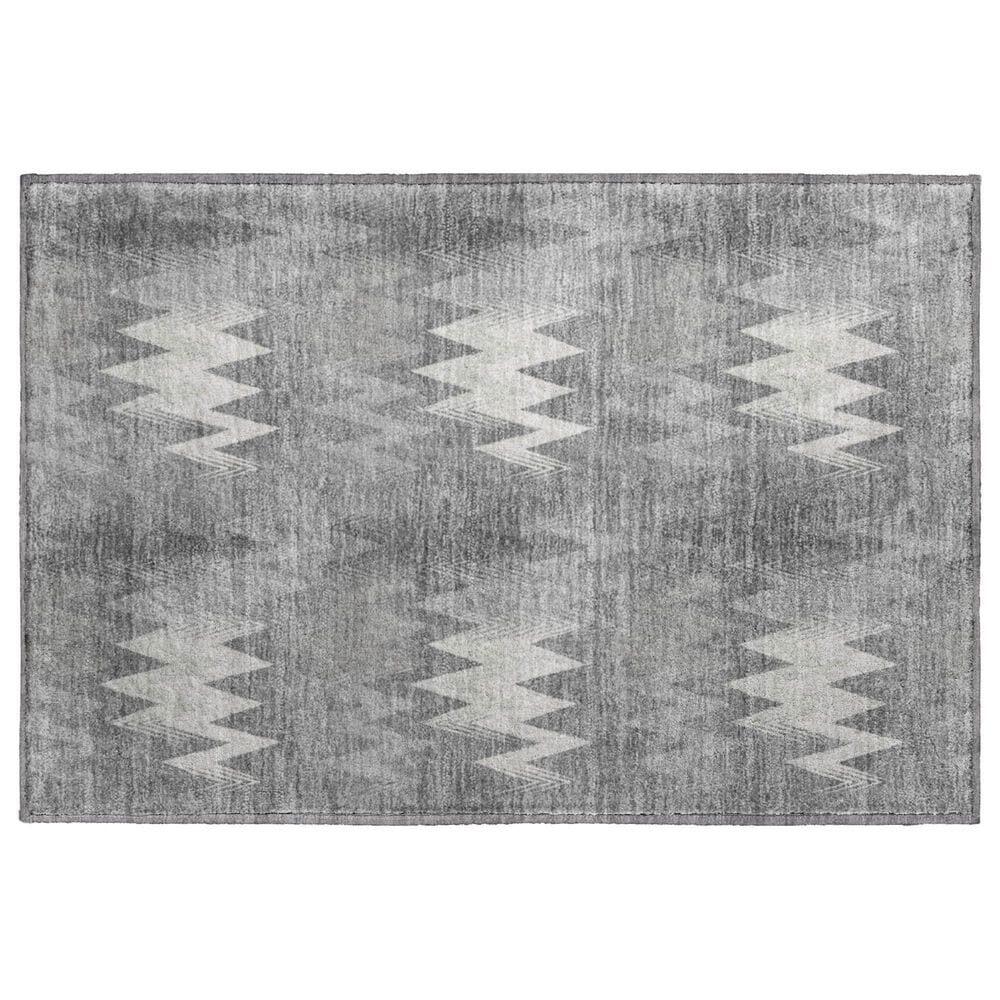 Dalyn Rug Company Soft Essentials Chevron Gray 2"6" x 3"10" Area Rug, , large