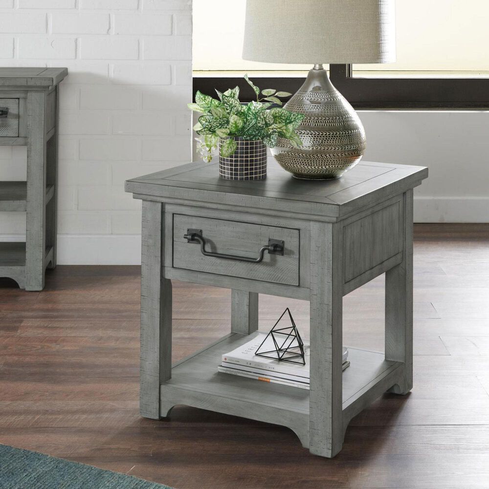 Martin Svensson Home Beach House End Table in Dove Grey Shop NFM
