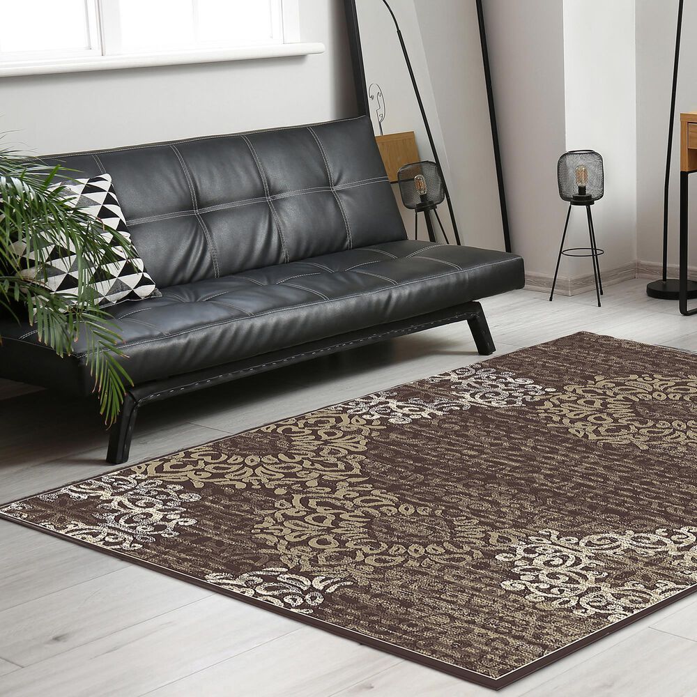 Radici USA Pisa 3471 Brown 5'3" x 7'3" Area Rug, , large