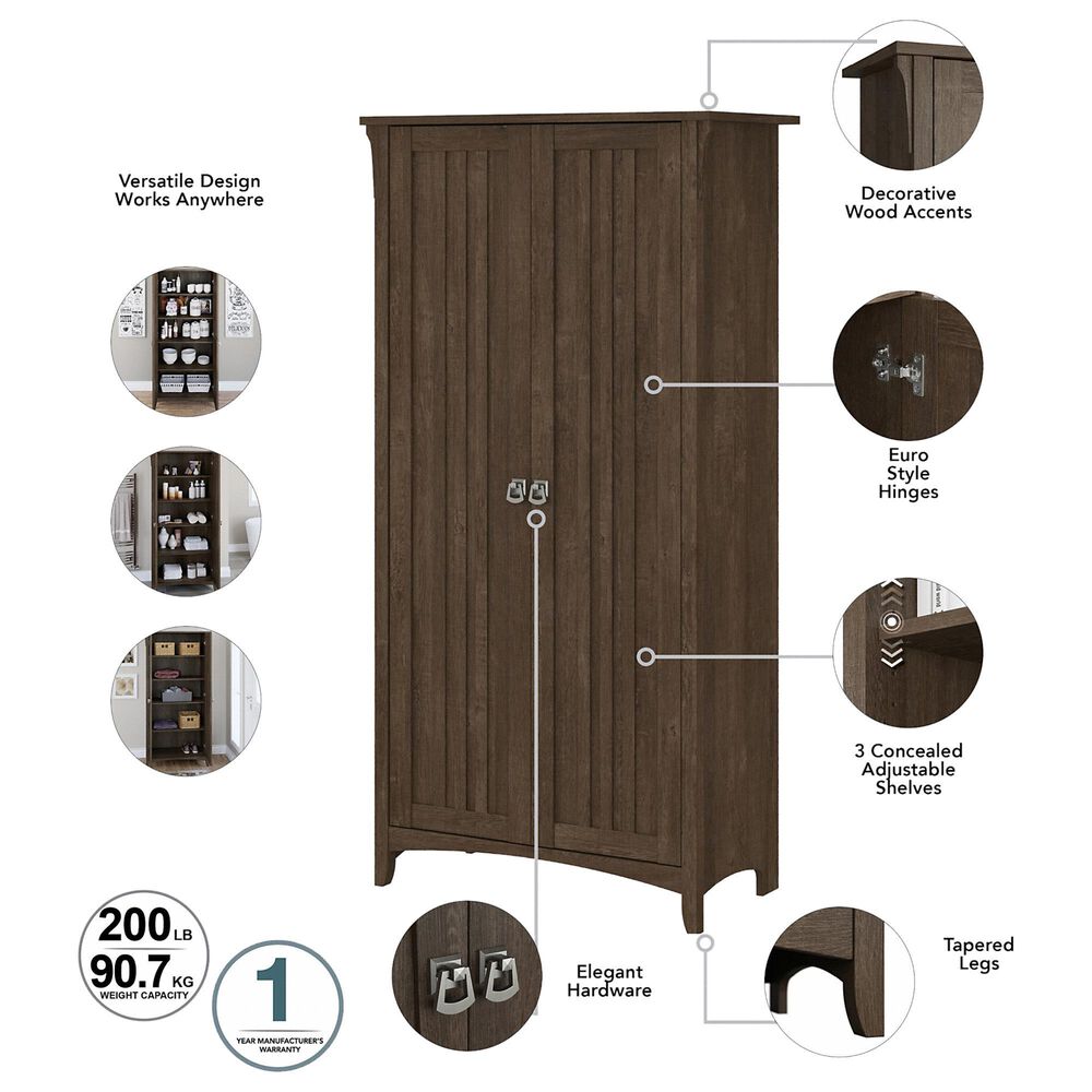 Bush Salinas 3Piece Entryway Storage Set in Ash Brown Nebraska